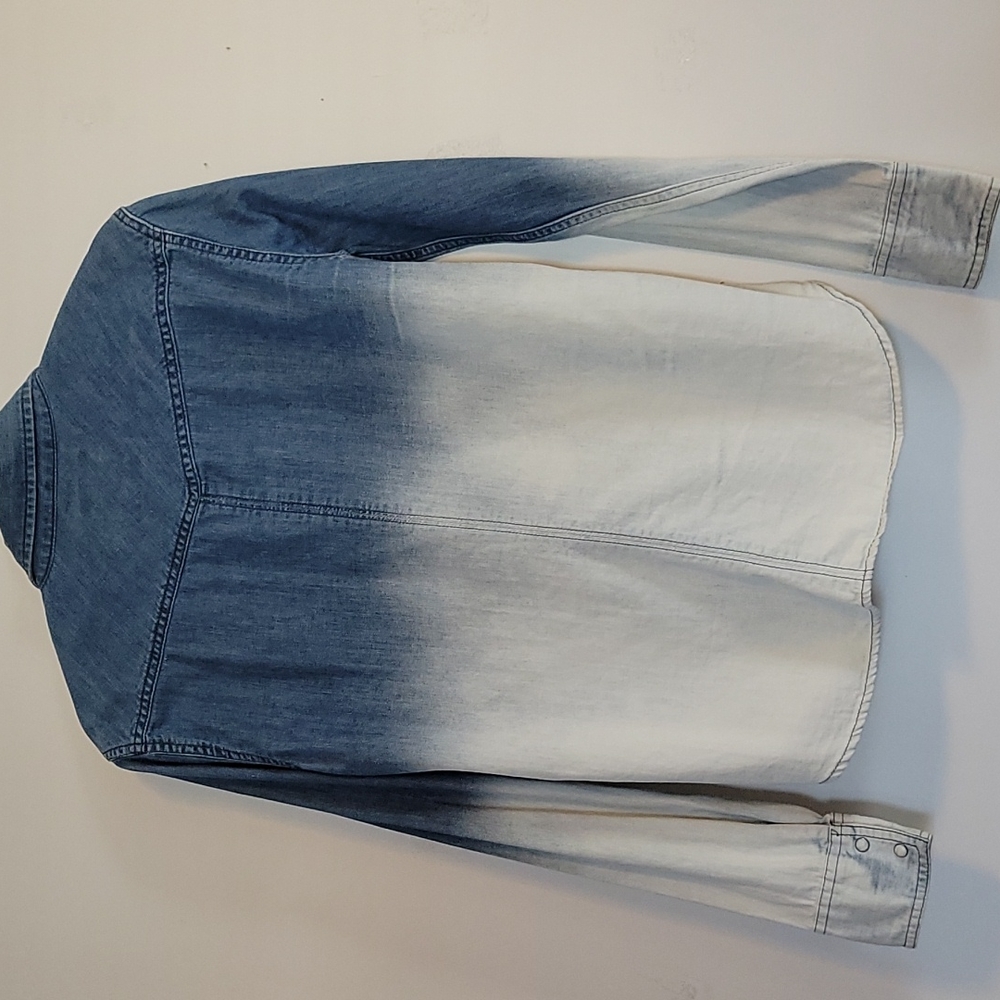 AEO womens long sleeve button down jeans shirt 100% cotton - Picture 4 of 8